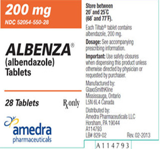 Albendazole Albenza 400mg 1
