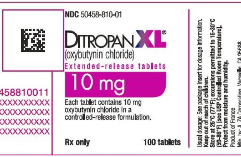 Ditropan XL Oxybutynin 10mg Tablets 1