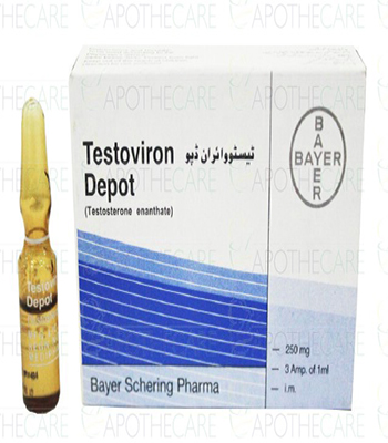 Testoviron depot 1 ml 250 mg Schering testosterone enanthate 2