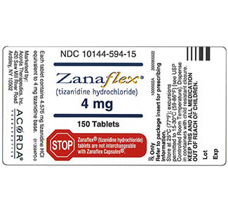 Zanaflex Tizanidine 4mg Tablets 1
